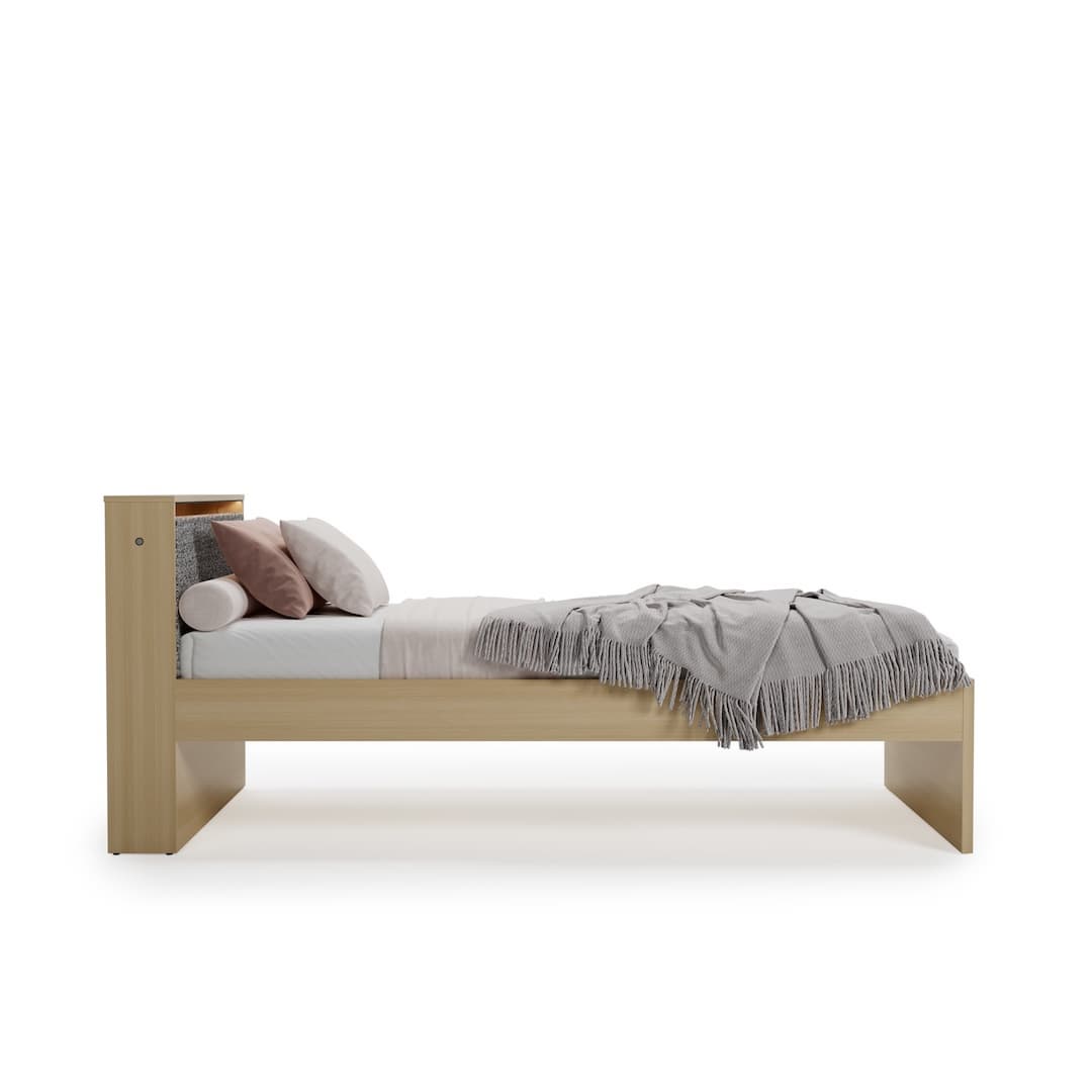 Kanu KN-10 Bed Frame [EU Single] in White, image 3