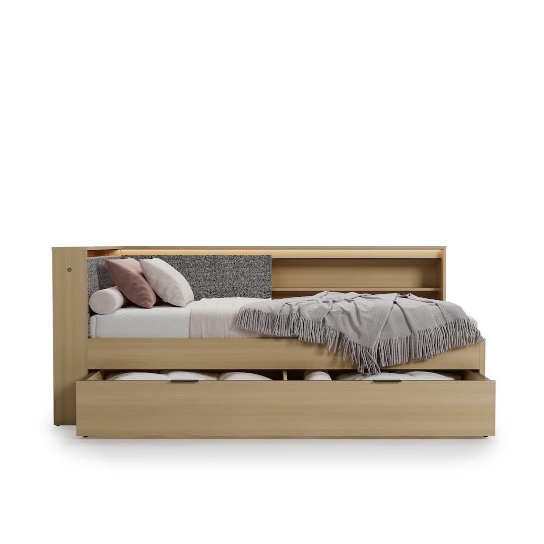 Kanu KN-10 Bed Frame [EU Single] in White, image 14