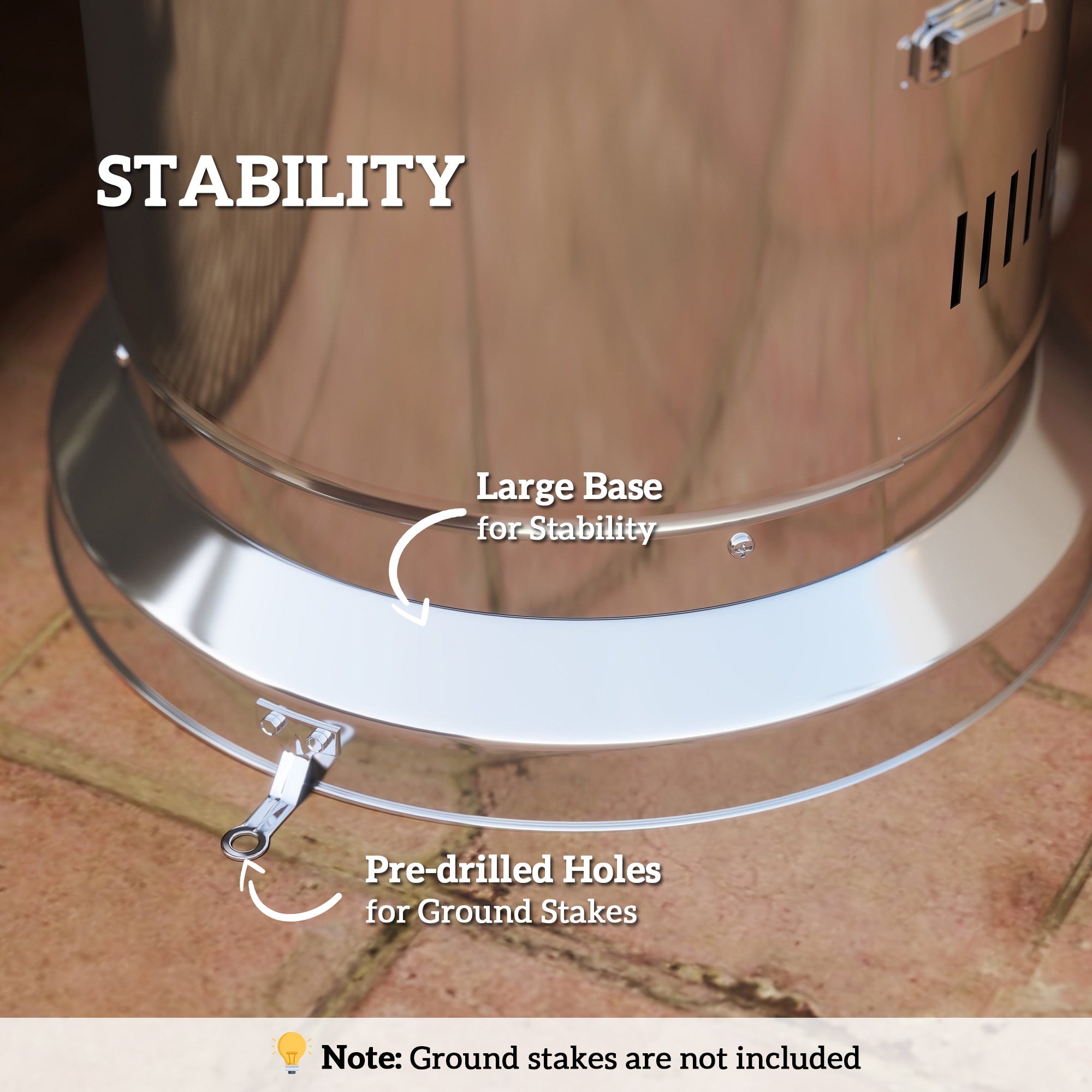 Outsunny 11Kw Adjustable Heat Gas Patio Heater