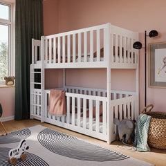Wooden Bunk Bed Konrad With Cot Bed
