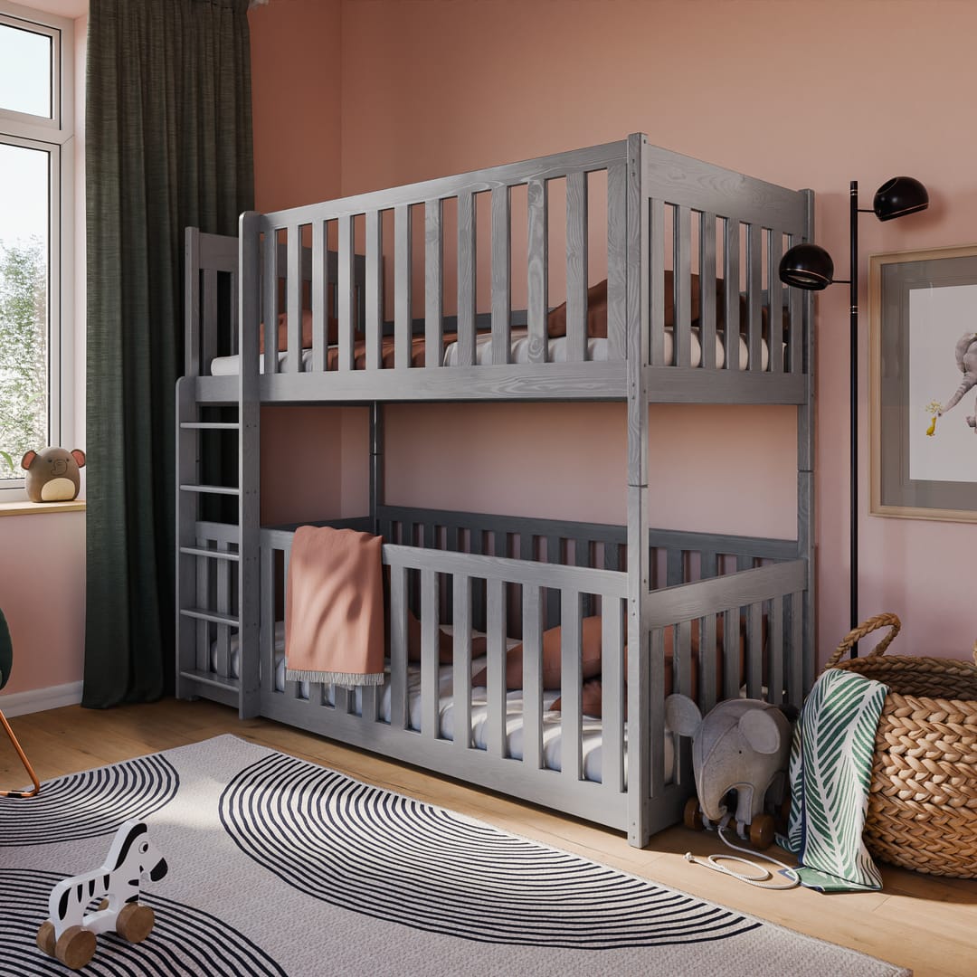 Wooden Bunk Bed Konrad With Cot Bed
