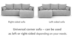 Corner Sofa Bed NESSA Mustard