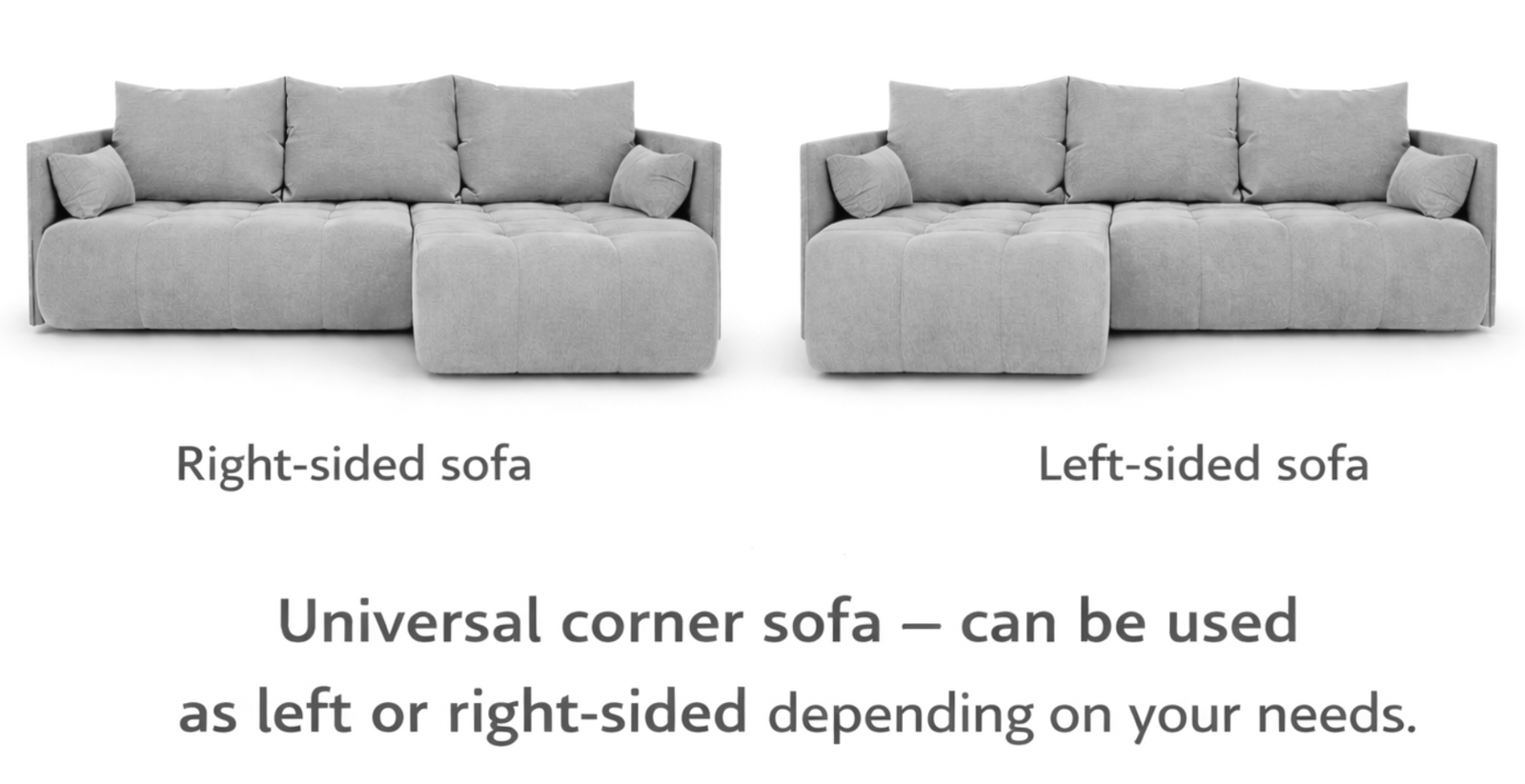 Corner Sofa Bed NESSA Turquoise