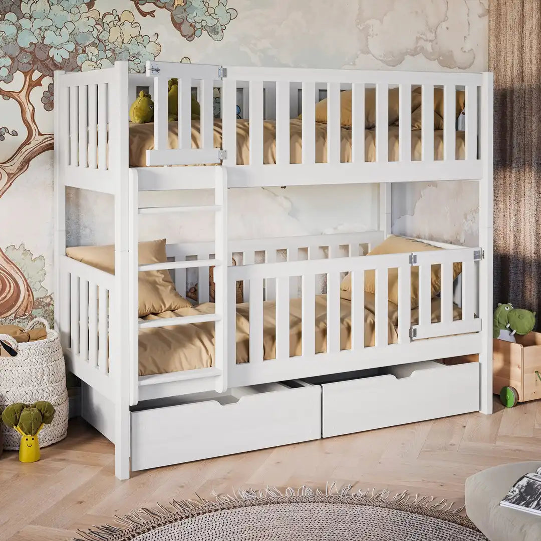 Wooden Bunk Bed Ksawery With Drawers, image 7