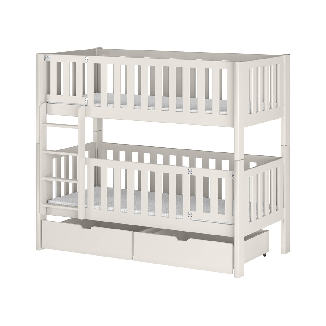 Wooden Bunk Bed Ksawery With Drawers in Cotton, image 9