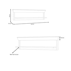 Kashmir Floating Shelf 123cm in White, image 5