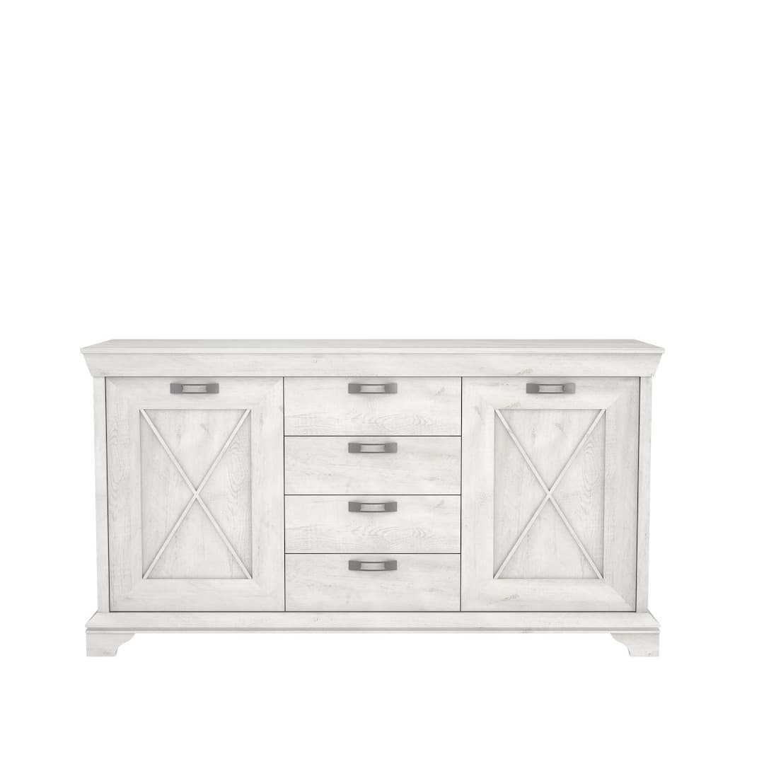 Kashmir Chest Of Drawers 178cm in White, image 4
