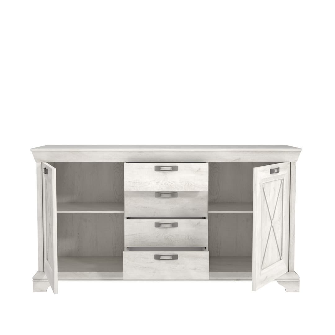 Kashmir Chest Of Drawers 178cm in White, image 5