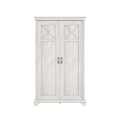 Kashmir Hinged Door Wardrobe 123cm in White, image 4