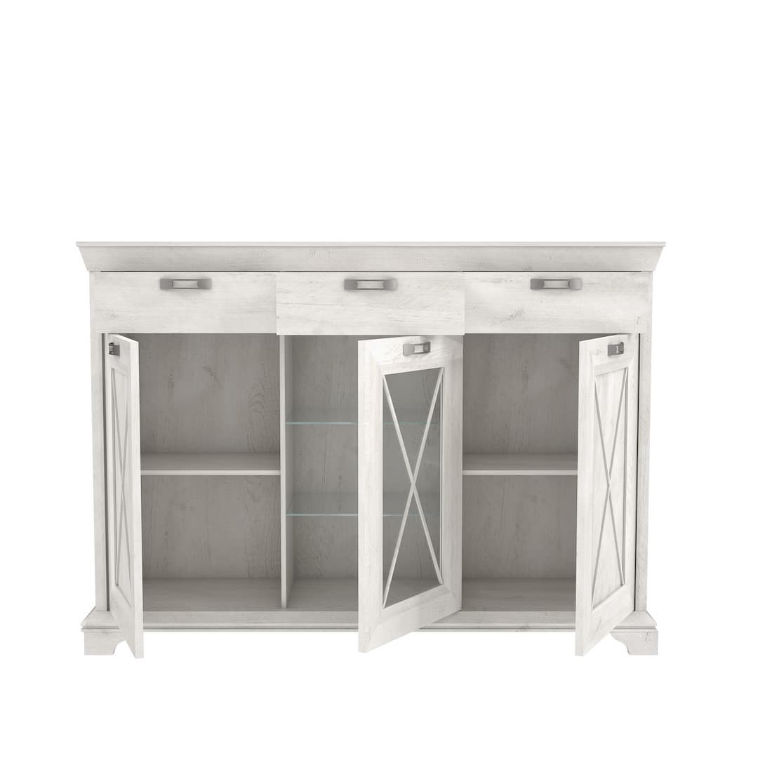 Kashmir Display Cabinet 178cm in White, image 5