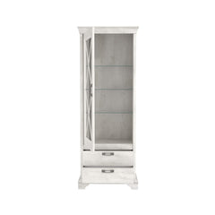 Kashmir Tall Display Cabinet 78cm in White, image 4