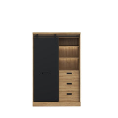 Kaszimiro Highboard Cabinet 103cm in Oak Waterford, image 4