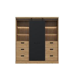 Kaszimiro Highboard Cabinet 149cm in Oak Waterford, image 4