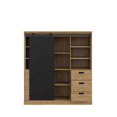 Kaszimiro Highboard Cabinet 149cm in Oak Waterford, image 5
