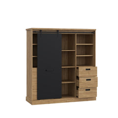 Kaszimiro Highboard Cabinet 149cm in Oak Waterford, image 3