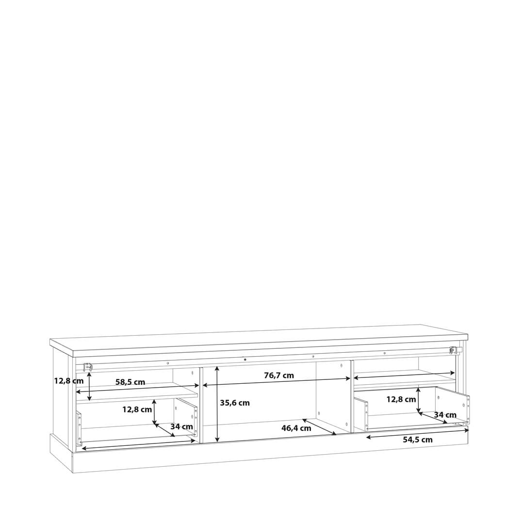 Kaszimiro TV Cabinet 203cm in Oak Waterford, image 9