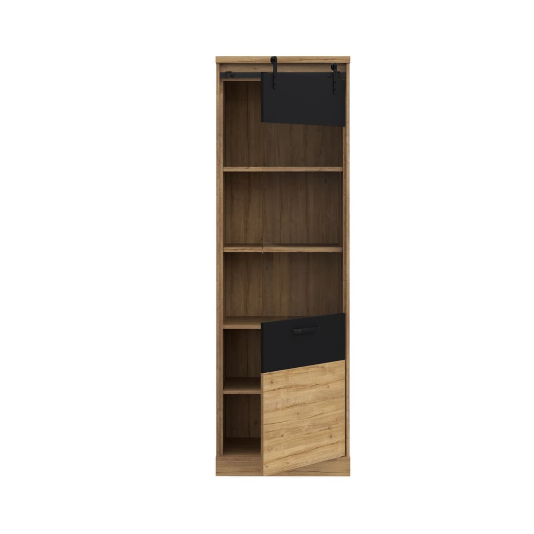 Kaszimiro Tall Display Cabinet 63cm in Oak Waterford, image 5