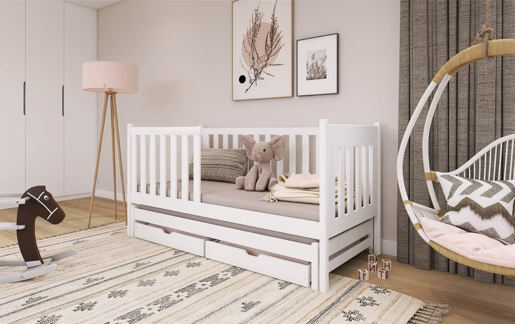 Kaja Single Bed with Trundle and Storage