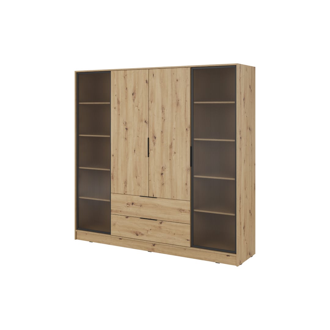 Kelly Hinged Door Wardrobe 206cm [Glass] - product image 2