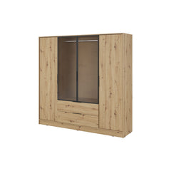 Kelly Hinged Door Wardrobe 206cm [Glass] - product image 5