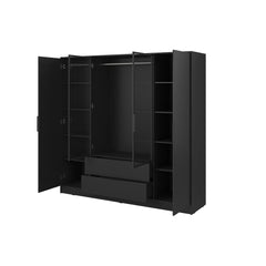 Kelly Hinged Door Wardrobe 206cm [Glass] - product image 12