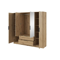 Kelly Hinged Door Wardrobe 206cm [Mirror] - product image 6