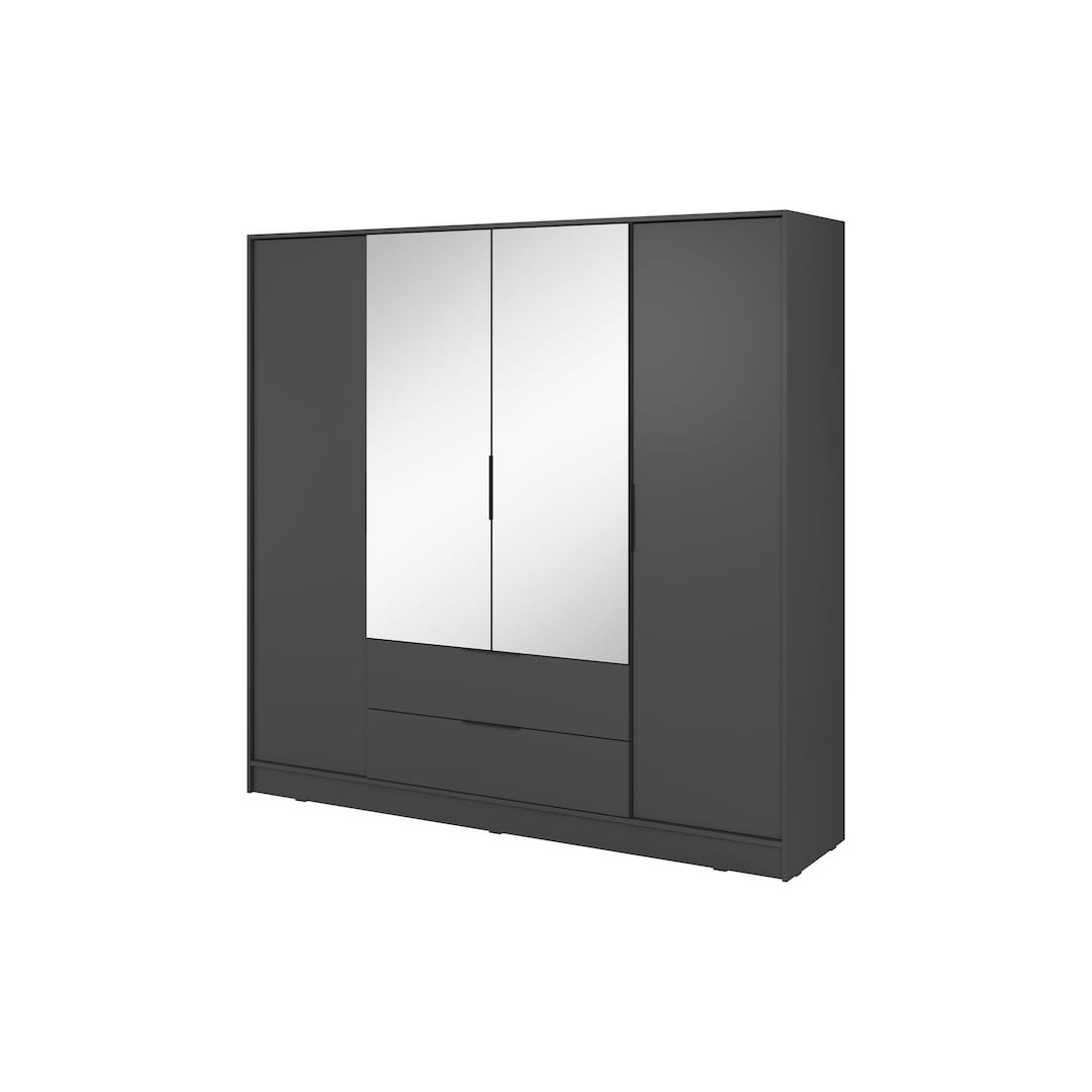 Kelly Hinged Door Wardrobe 206cm [Mirror] - product image 8