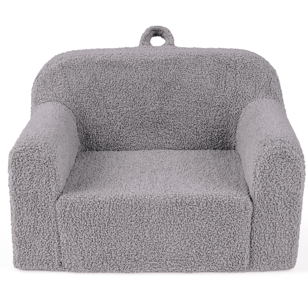 Kids Reading Sofa with Soft Fleece Fabric Cover-Grey