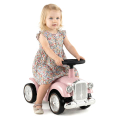 Kids Ride On Car with Under-seat Storage Space for 18-36 Months Boys and Girls Gifts-Pink