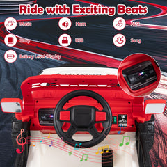 Kids Ride on Truck 12V Electric Toy Vehicle with Remote Control-Red