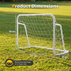 Kids Soccer Goal for Backyard Mini Metal Football Goal Post System with Net