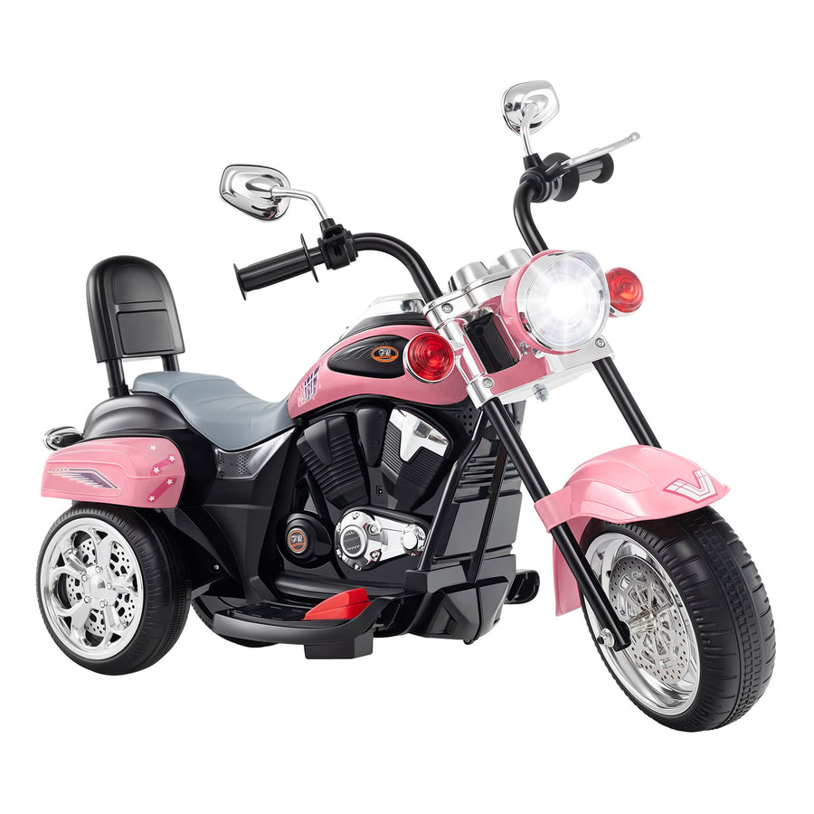 Kids Electric Motorcycle Motorbike 6V Battery Horn Headlight-Pink