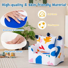 Kids Sofa Chair Foam Filled Armchair with Extra Padded Pillow-White