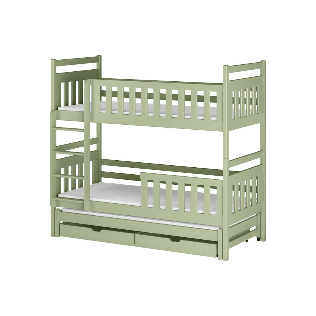 Klara Bunk Bed with Trundle and Storage