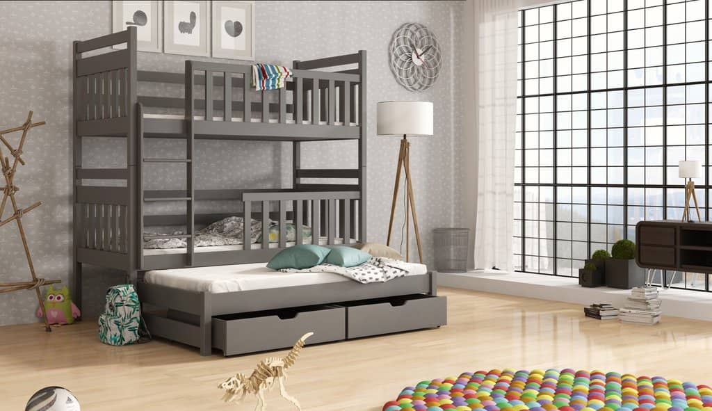 Klara Bunk Bed with Trundle and Storage
