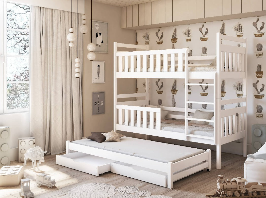 Klara Bunk Bed with Trundle and Storage