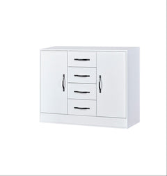 SPACEO Sideboard 120 White / Black Handles
