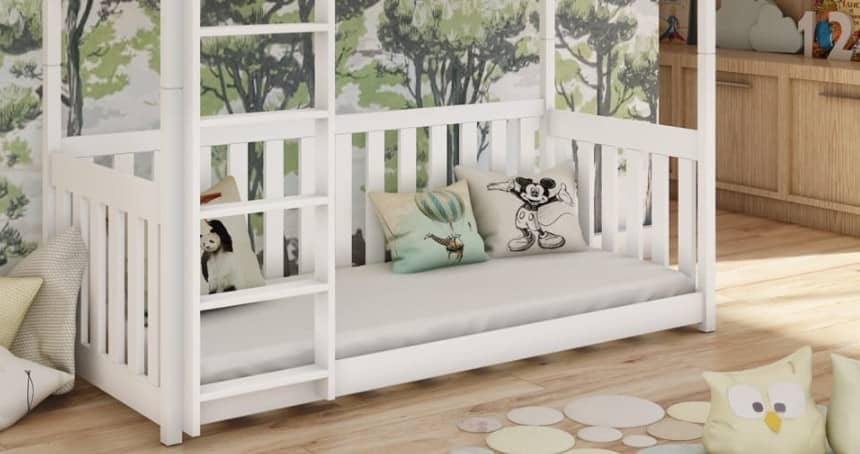 Wooden Bunk Bed Konrad With Cot Bed