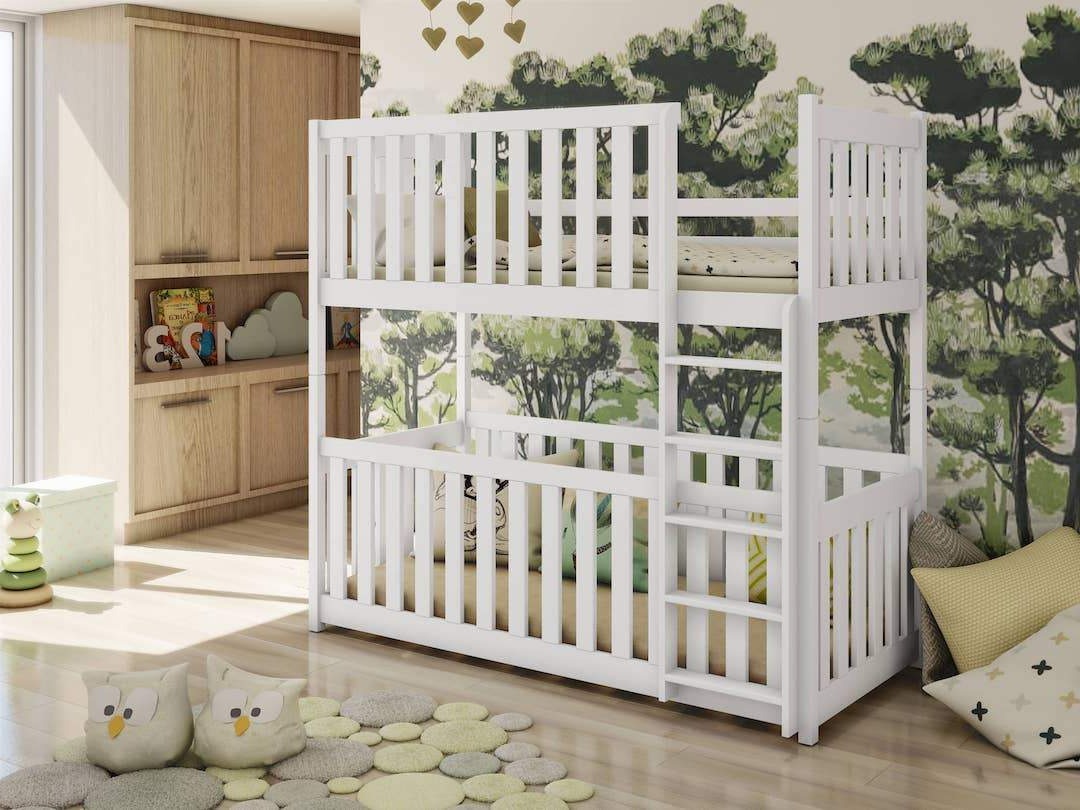 Wooden Bunk Bed Konrad With Cot Bed