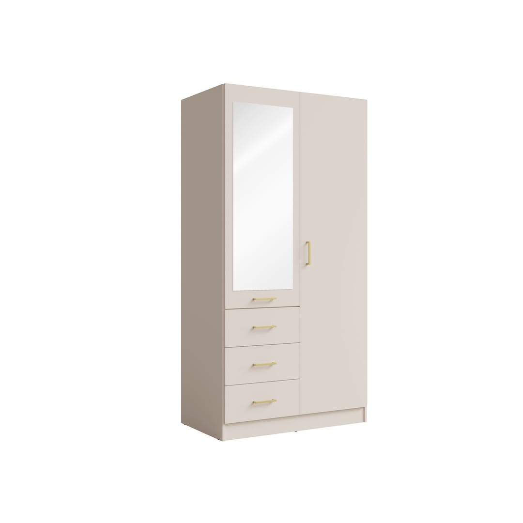 Konso Hinged Door Wardrobe 101cm