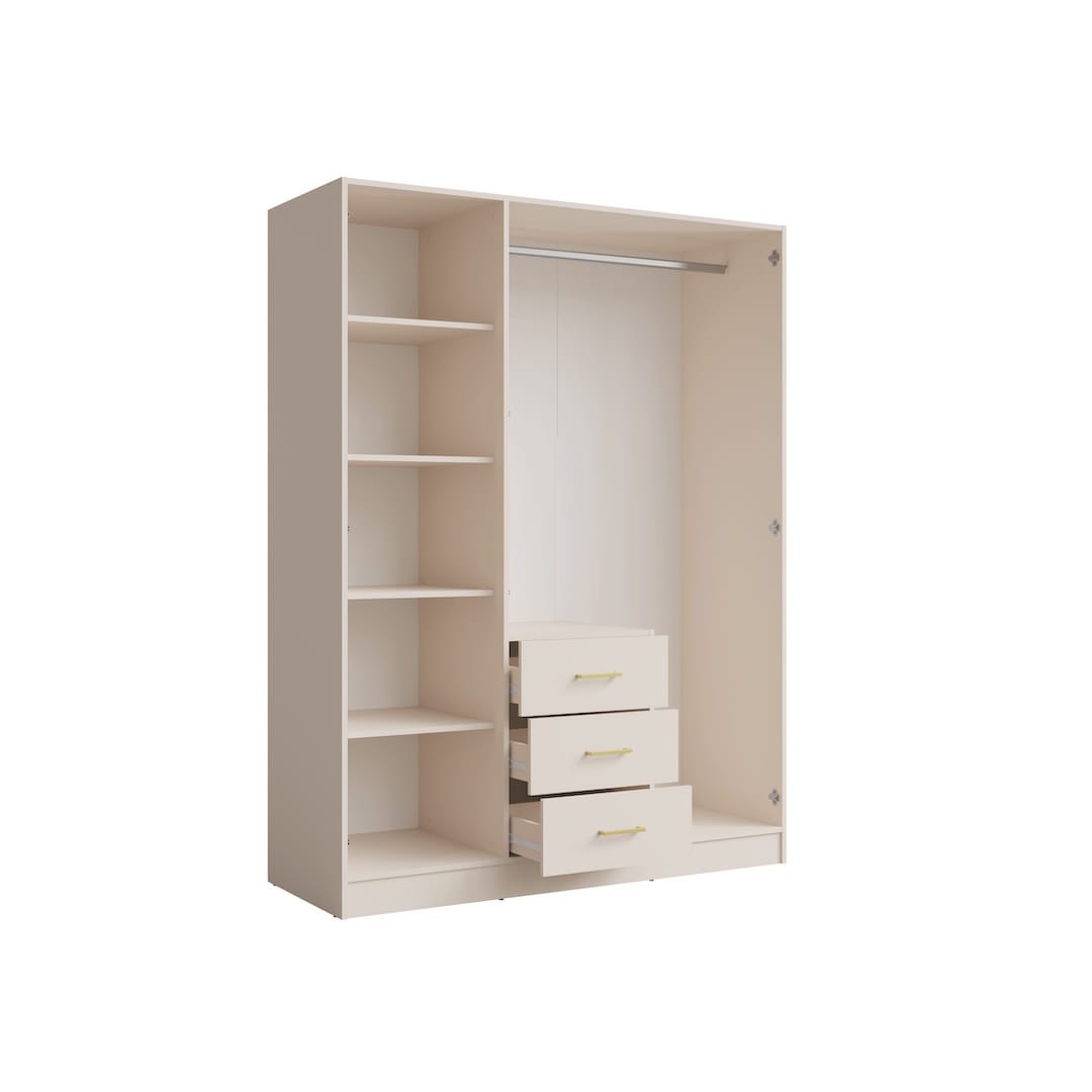 Konso Hinged Door Wardrobe 151cm
