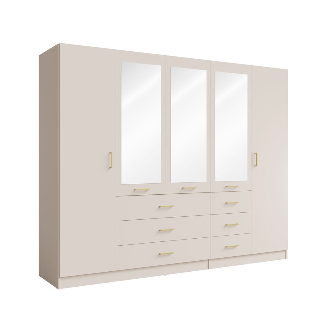 Konso Hinged Door Wardrobe 250cm