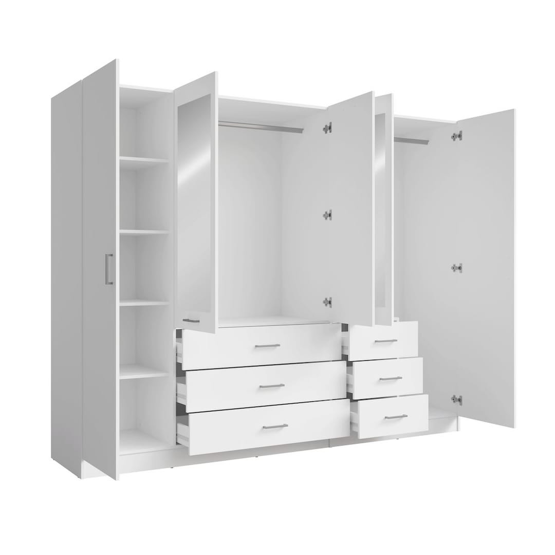 Konso Hinged Door Wardrobe 250cm