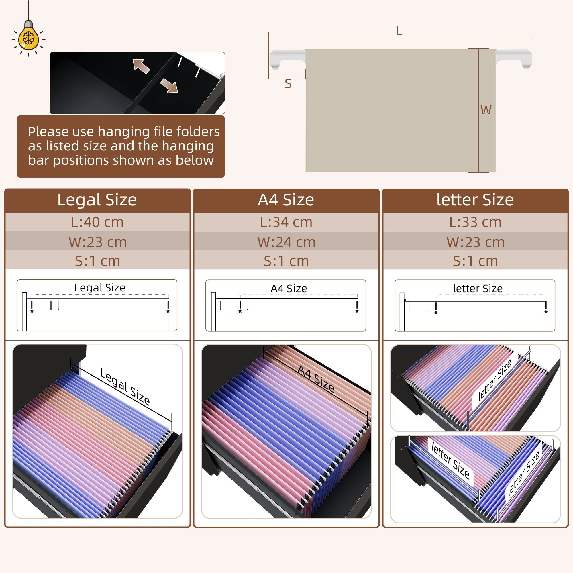 Vinsetto 3-Drawer Filing Cabinet with Lock, Mobile Steel File Cabinet for A4, Legal and Letter Size, Under Desk Drawers with Pre-Assembled Body for Home Office, 37 x 43.5 x 60 cm, Black