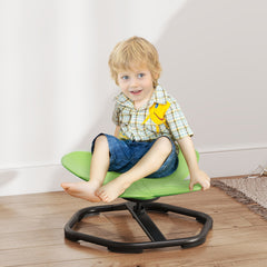 AIYAPLAY Butterfly-Shaped Kids Swivel Chair, Sensory Spinning Chair for Balance and Coordination Training, Green