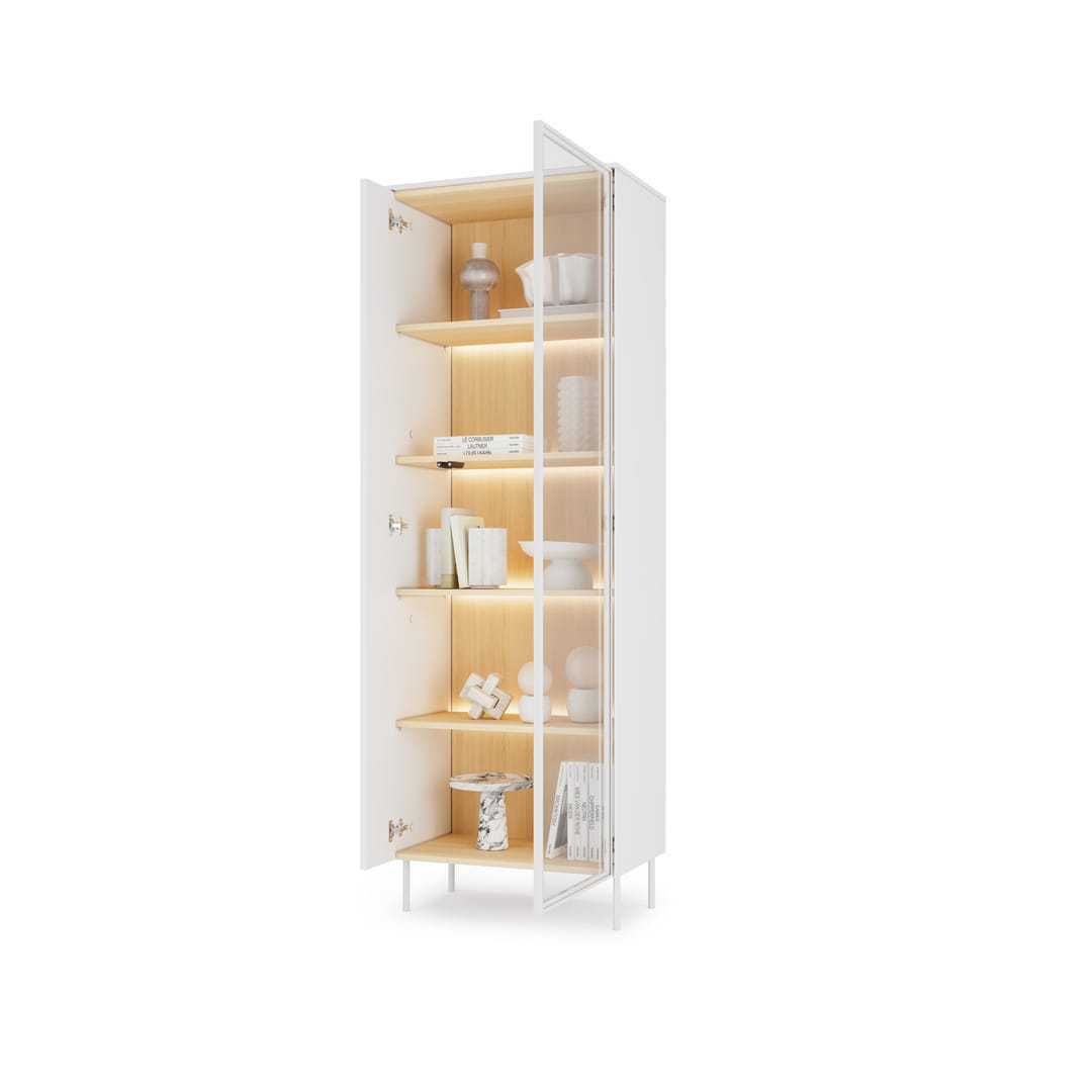 Liba Tall Display Cabinet 67cm