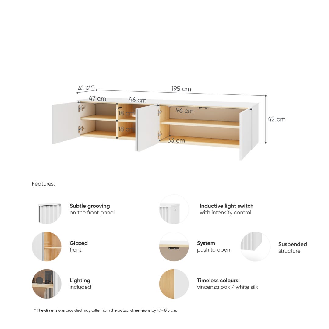 Liba Floating TV Cabinet 195cm