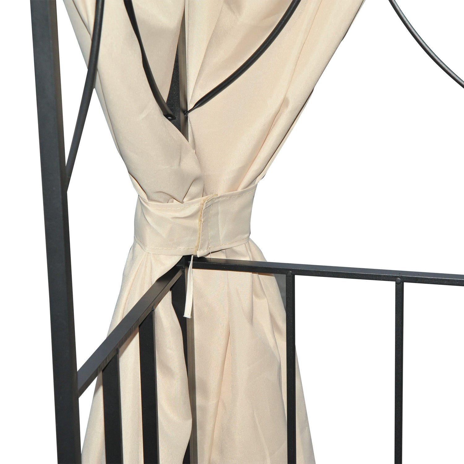 Outsunny 3 x 3 m Garden Gazebo Double√Ç Roof Marquee Patio Wedding Party Tent Canopy Shelter with Sidewalls, (Beige)