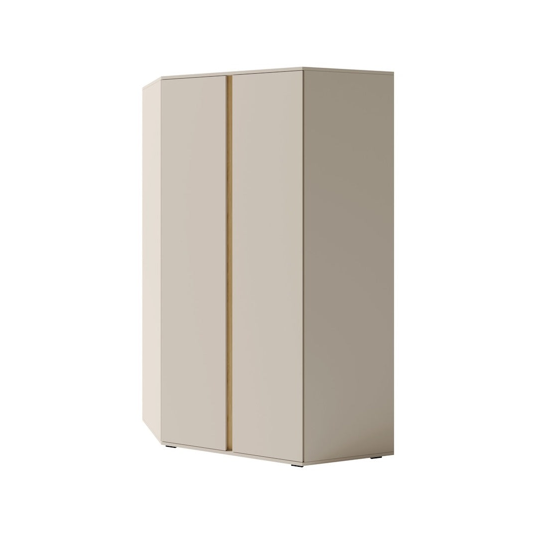 Luca LC2 Corner Wardrobe 90cm in Beige, image 7