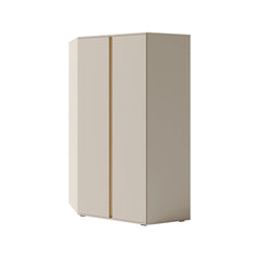Luca LC2 Corner Wardrobe 90cm in Beige, image 7